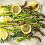 roasted lemon asparagus