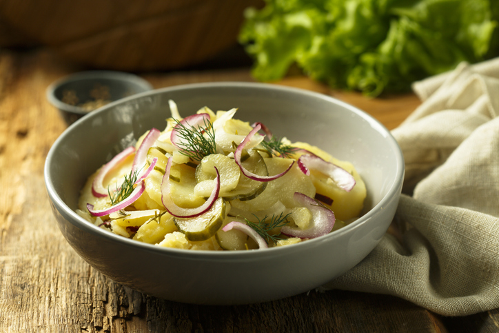 pickled cucumber and onion